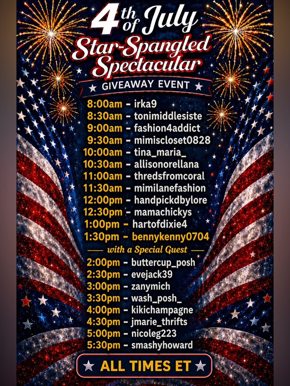 4th of July Star-Spangled Spectacular Giveaway Event - Picture 2 of 4